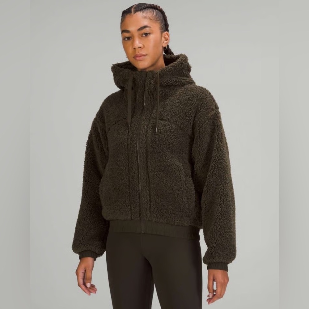 lululemon athletica Teddy Jacket - OLIVE GREEN